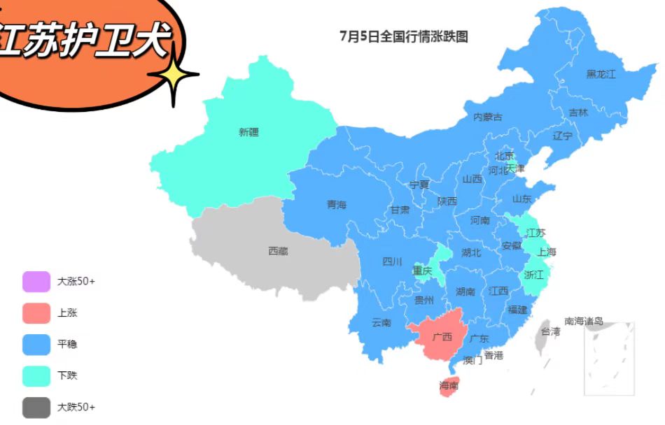 2024年7月7日全國(guó)鋼材行情走勢(shì)